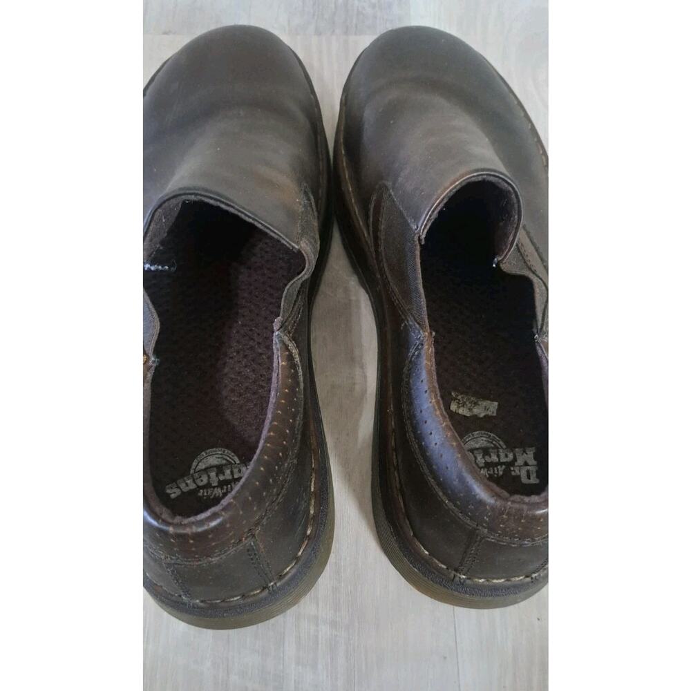 Dr. Martens Mens 12M Orson AW004 Brown Smooth Leather Slip On Dress Shoe Loafer - Picture 6 of 8
